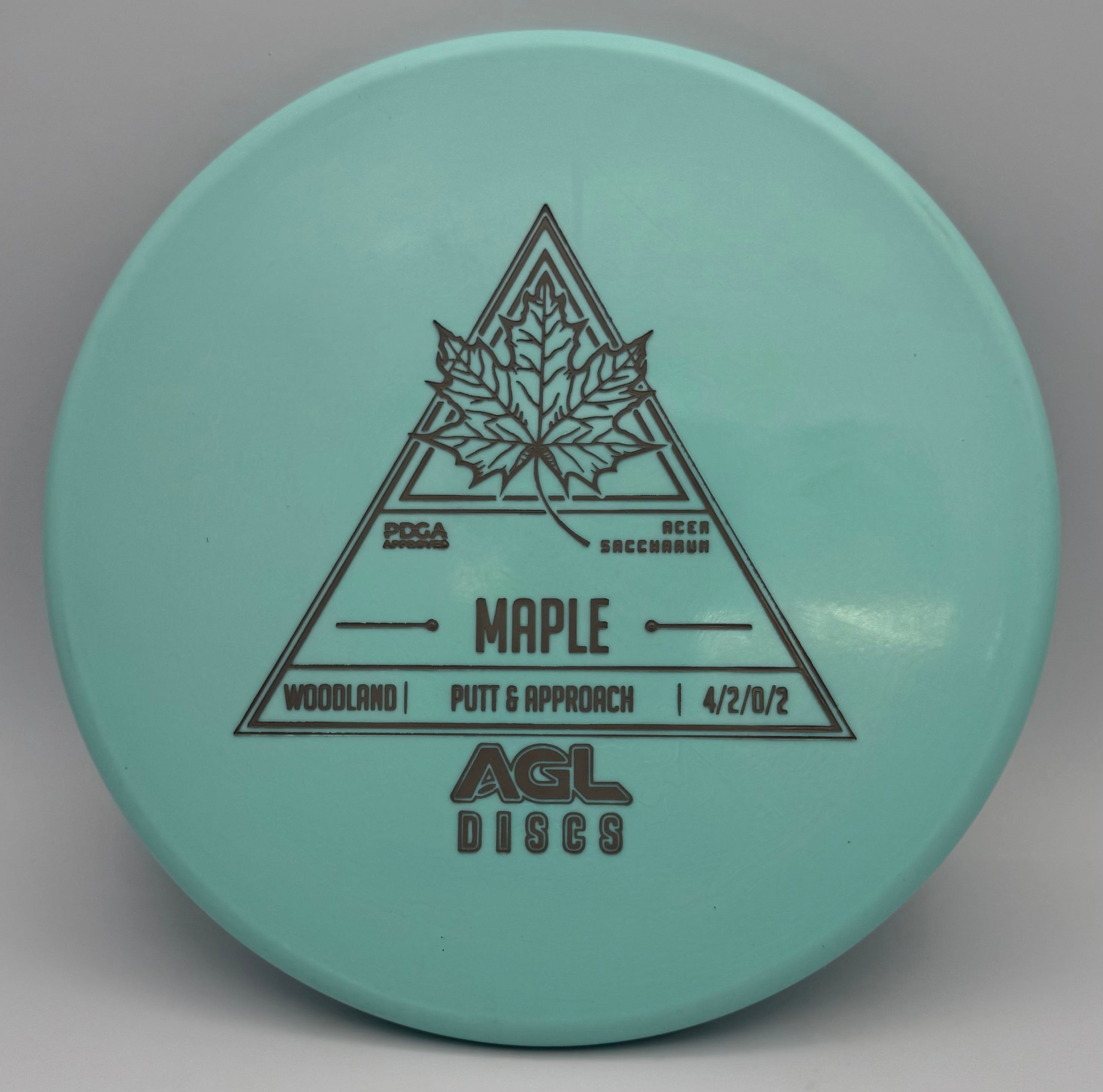 AGL Discs - Teal Woodland Maple (AGL Stock Stamp)