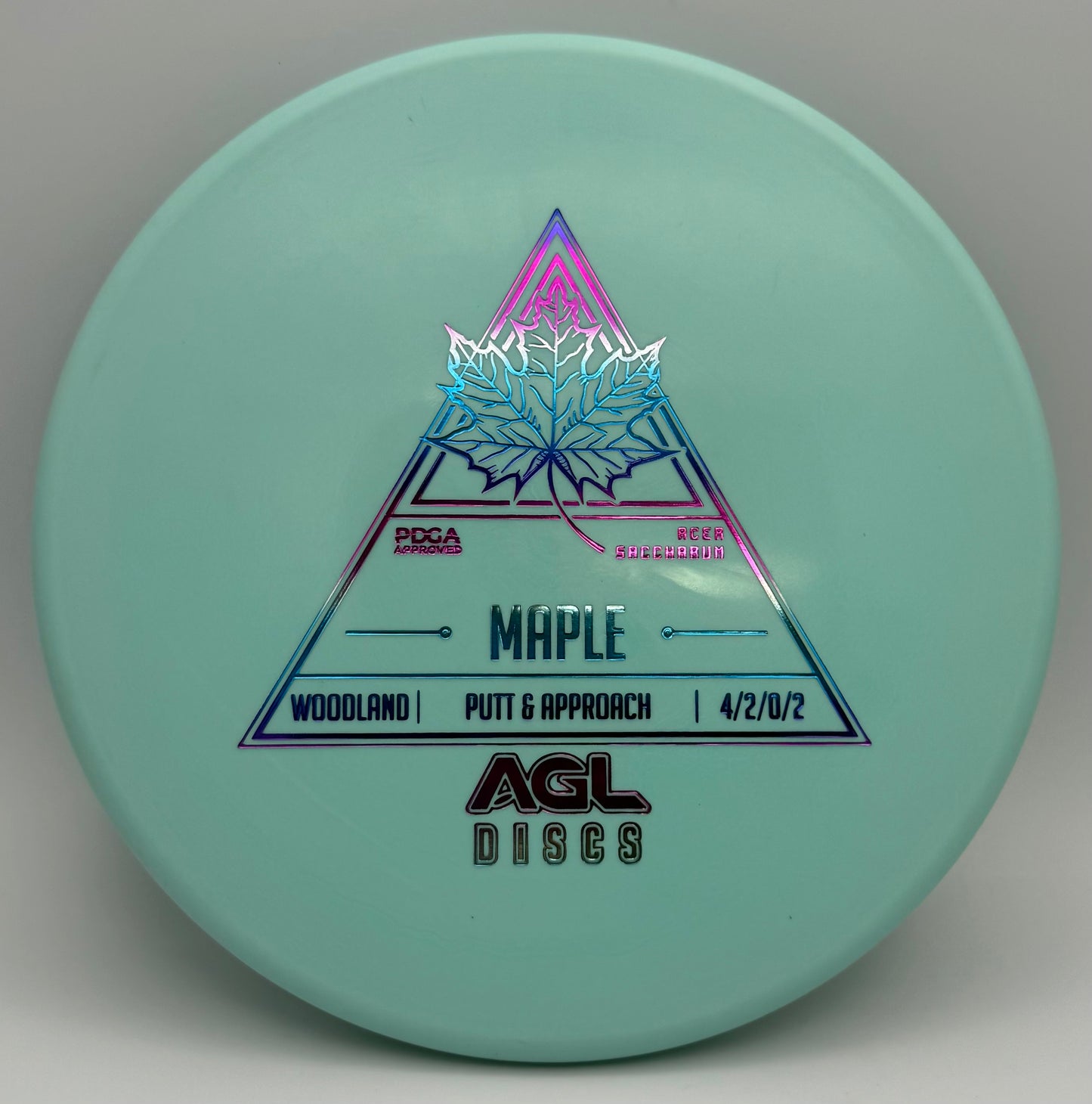 AGL Discs - Teal Woodland Maple (AGL Stock Stamp)