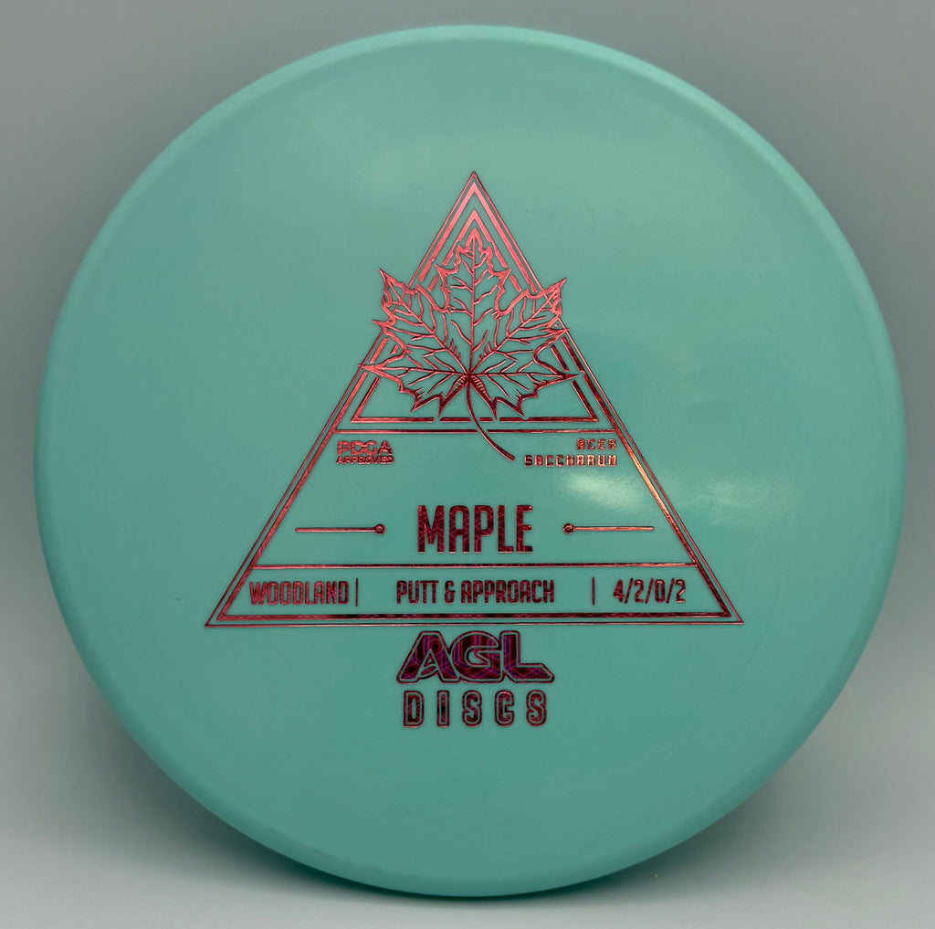 AGL Discs - Teal Woodland Maple (AGL Stock Stamp)
