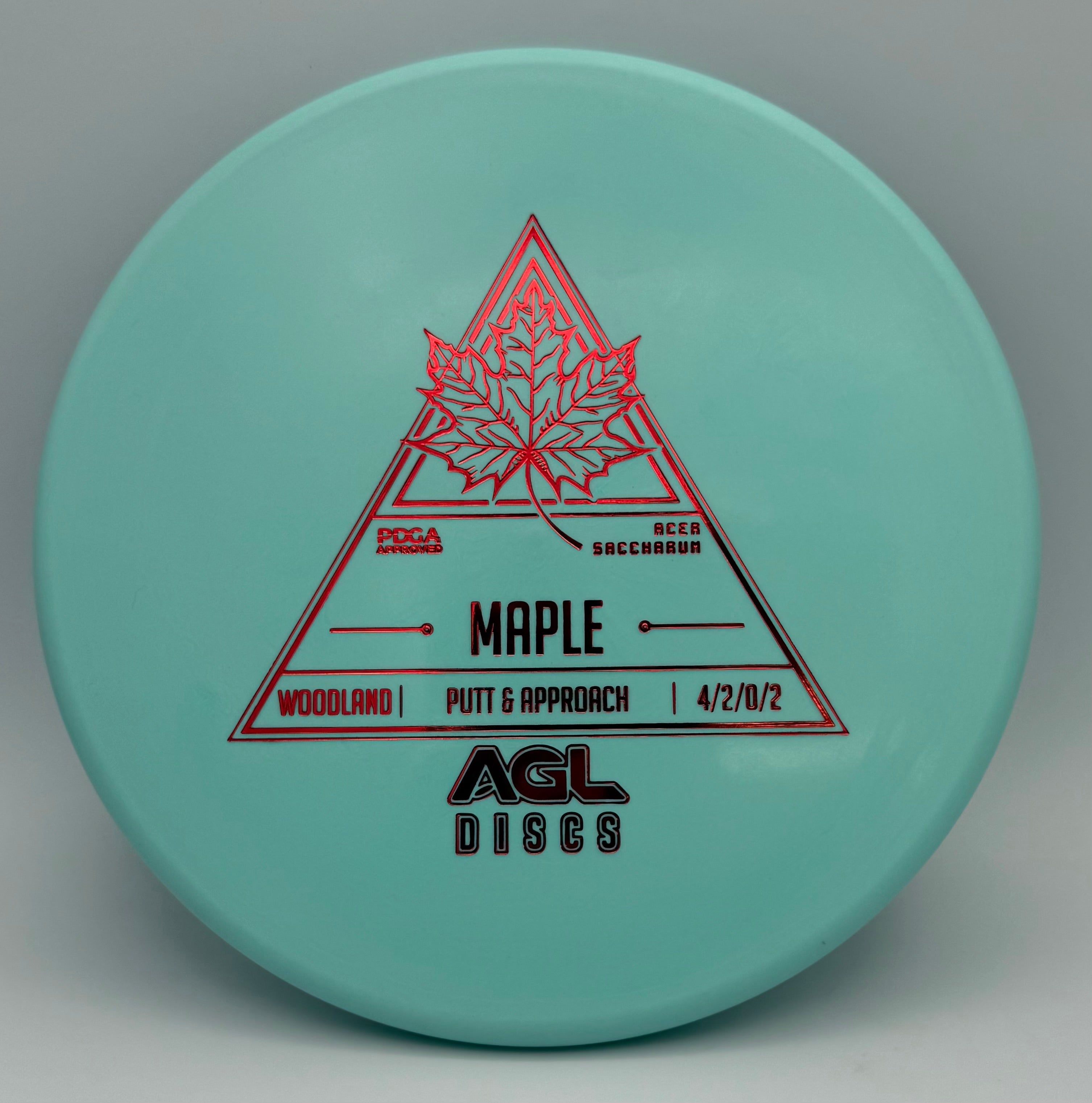 AGL Discs - Teal Woodland Maple (AGL Stock Stamp)
