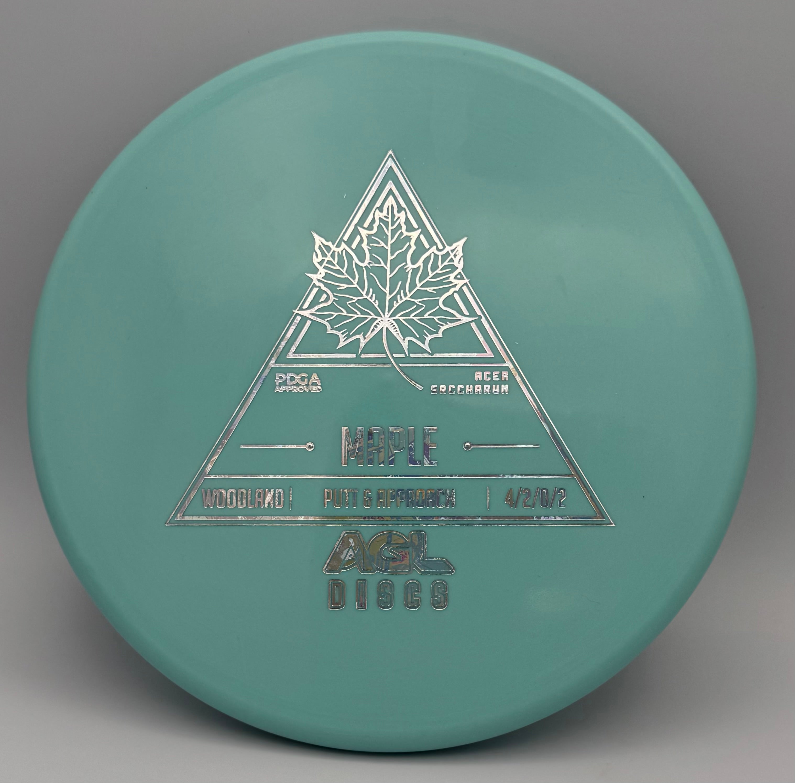 AGL Discs - Teal Woodland Maple (AGL Stock Stamp)
