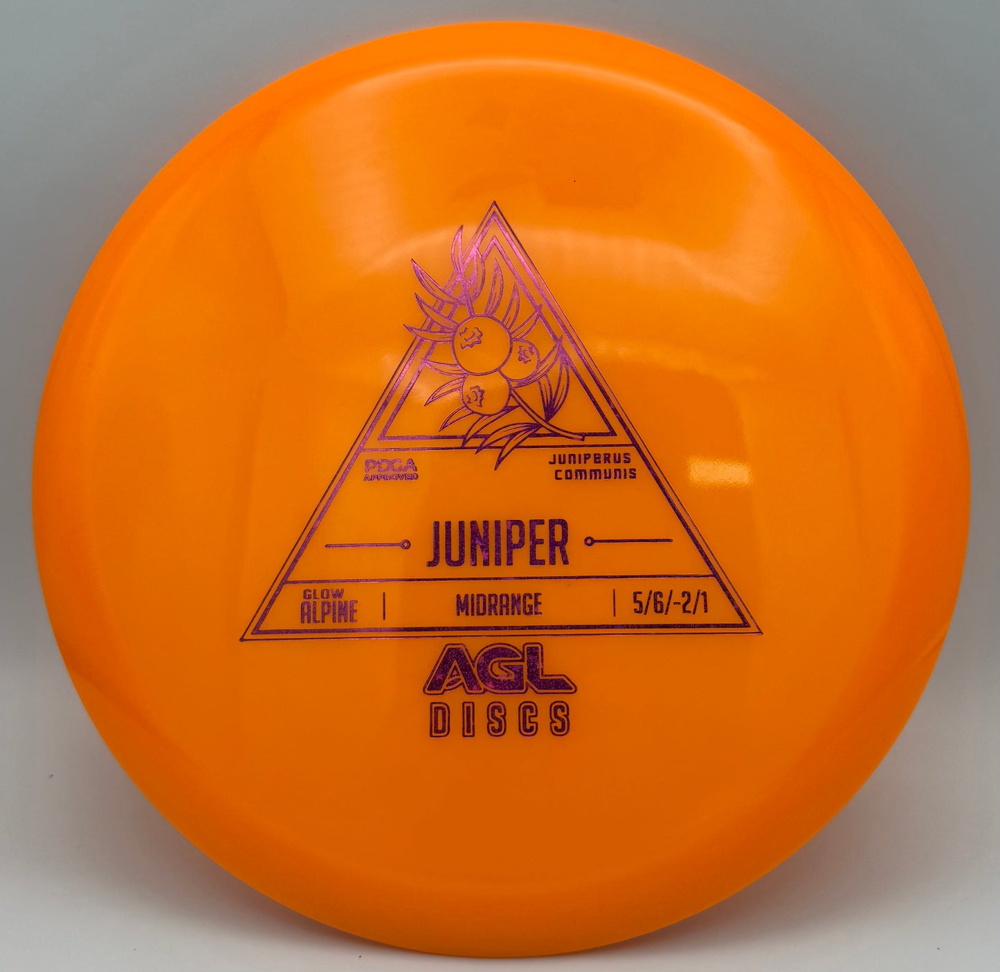 AGL Discs - Orange Alpine Glow Juniper (AGL Stock Stamp)