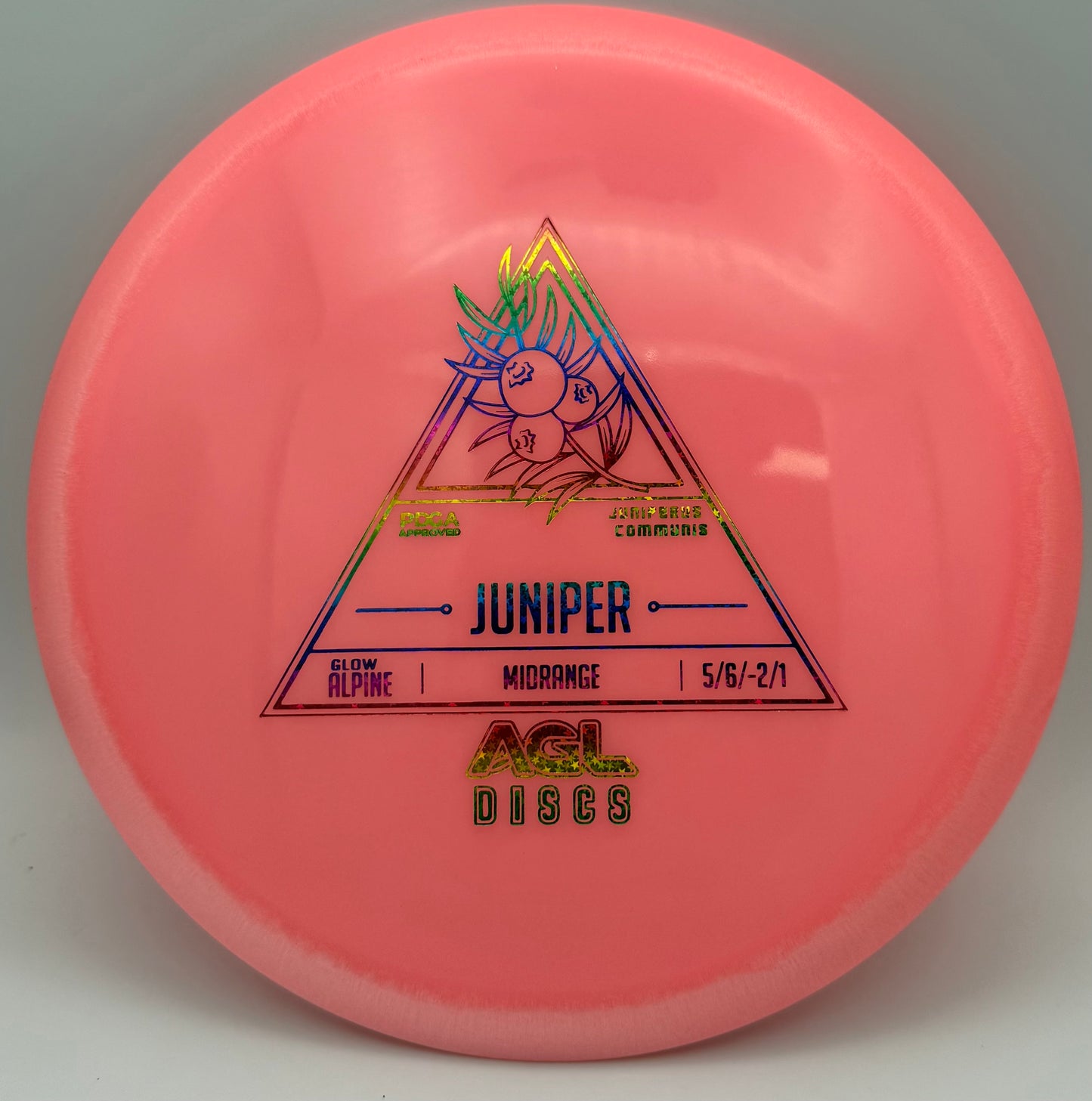 AGL Discs - Pink Alpine Glow Juniper (AGL Stock Stamp)