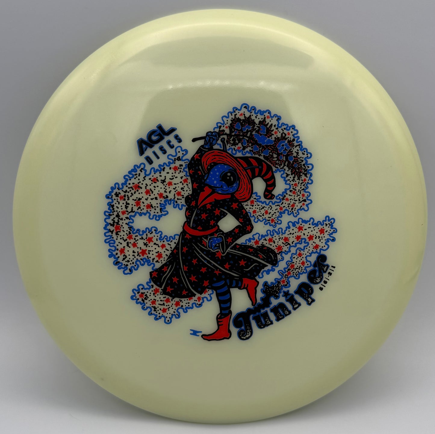 AGL Discs - Natural Alpine Glow Juniper (Junebug Stamp by Ripper Studios)