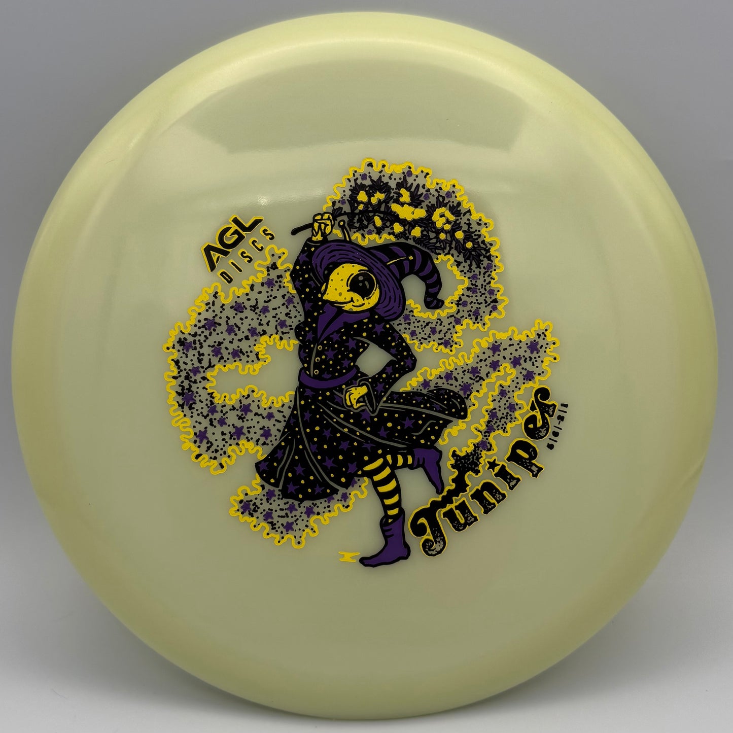 AGL Discs - Natural Alpine Glow Juniper (Junebug Stamp by Ripper Studios)