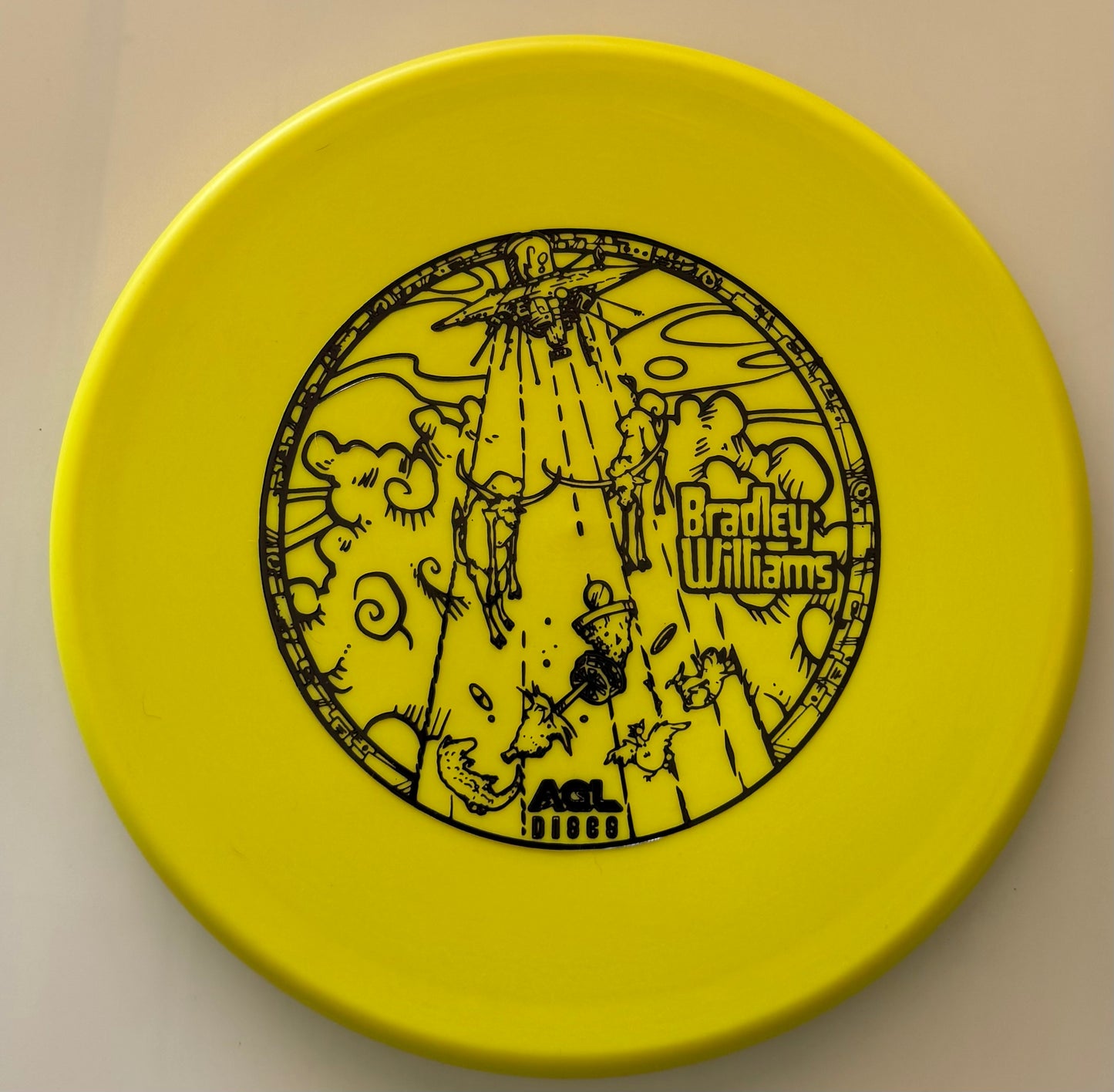 AGL Discs - Yellow Woodland Maple (Bradley Williams Stamp)