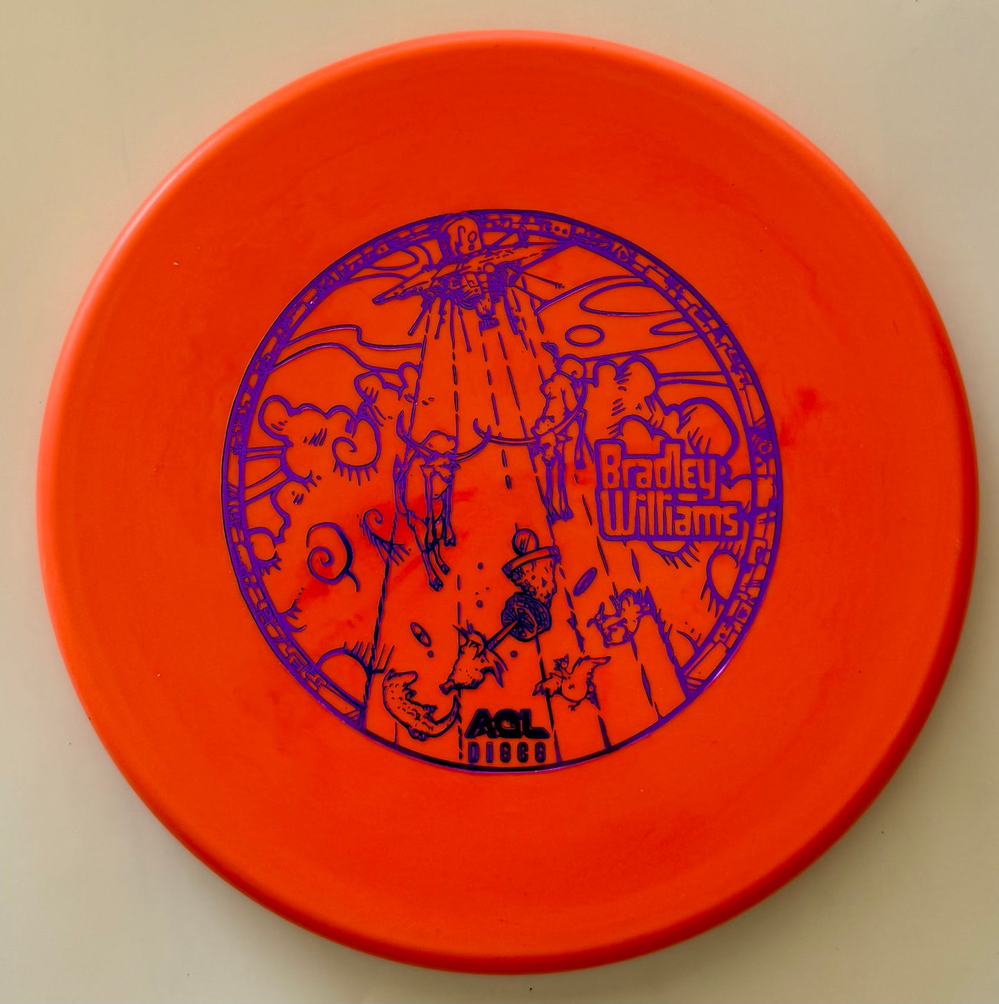 AGL Discs - Orange Woodland Maple (Bradley Williams Stamp)