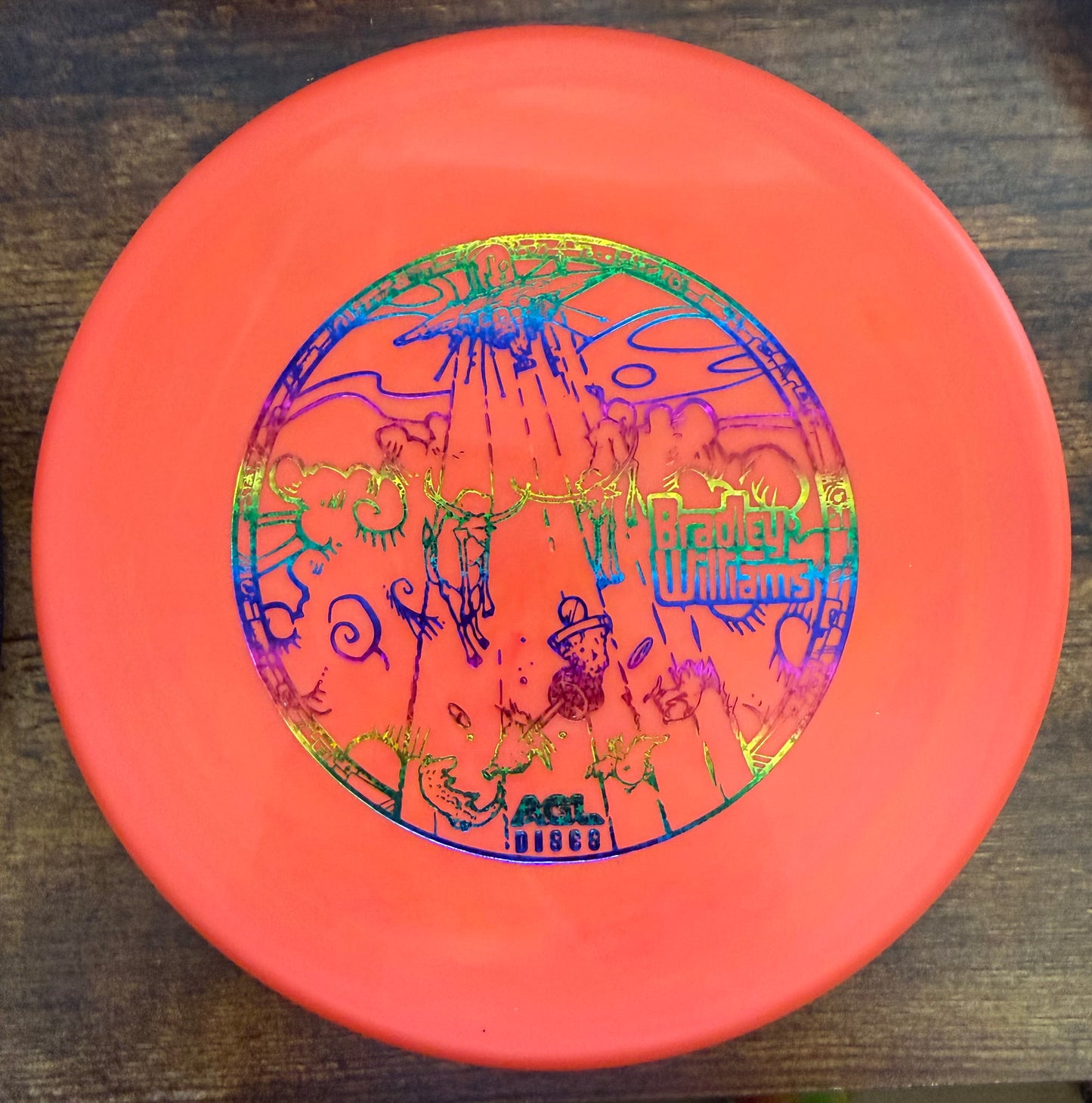 AGL Discs - Orange Woodland Maple (Bradley Williams Stamp)