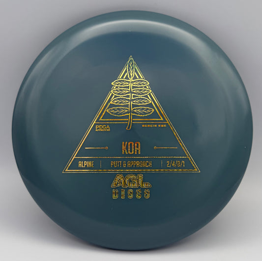 AGL Discs - Blue Alpine Koa (AGL Stock Stamp)