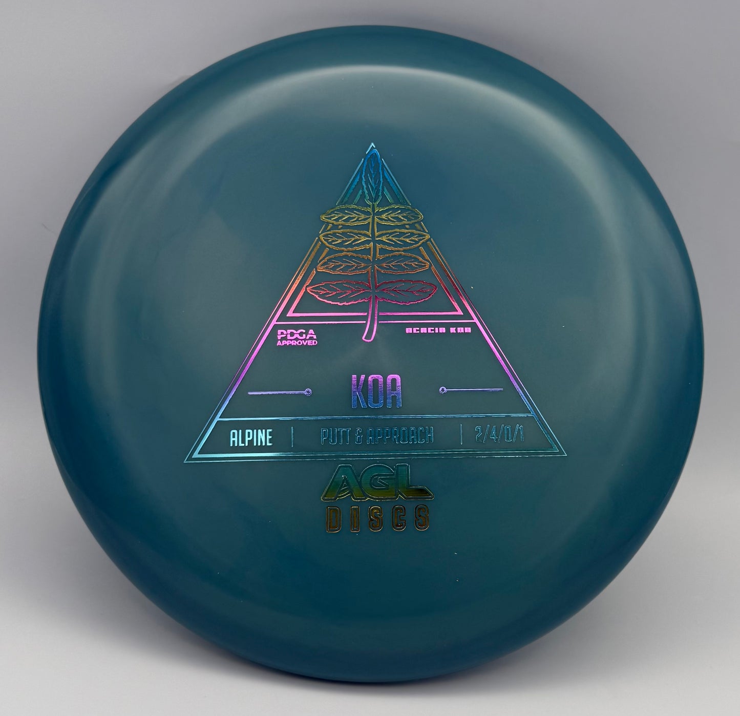 AGL Discs - Blue Alpine Koa (AGL Stock Stamp)