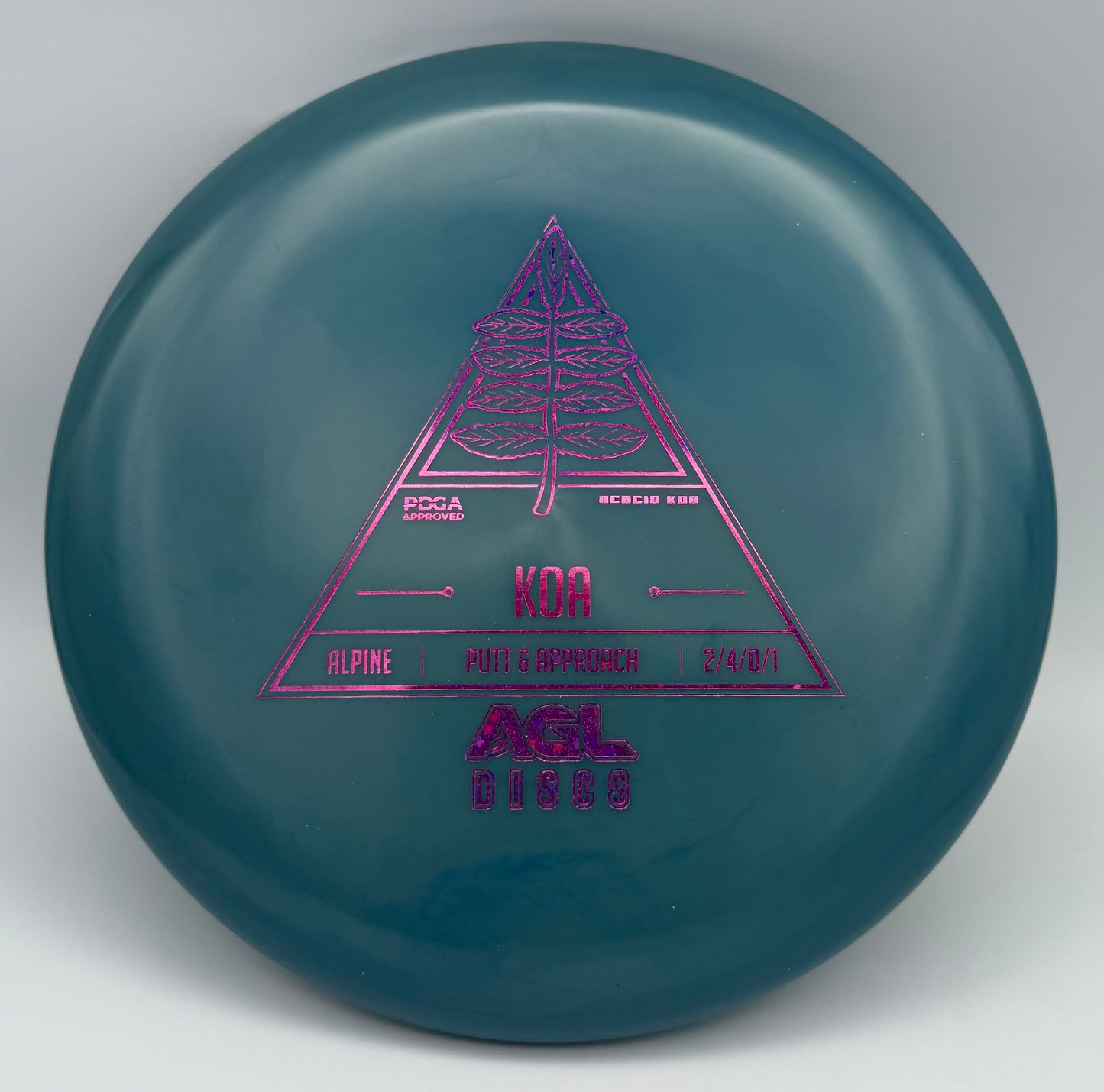 AGL Discs - Blue Alpine Koa (AGL Stock Stamp)