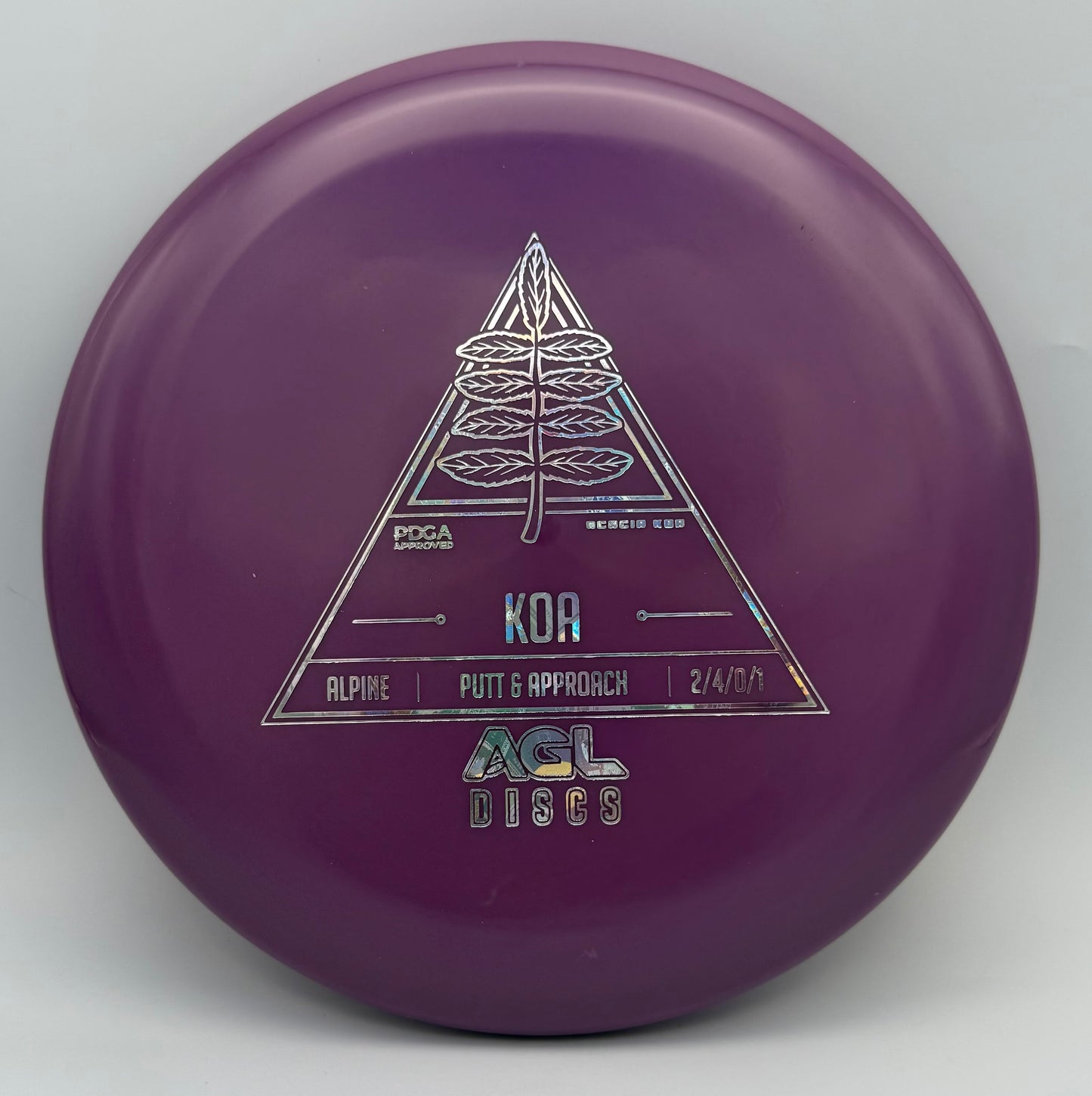 AGL Discs - Purple Alpine Koa (AGL Stock Stamp)