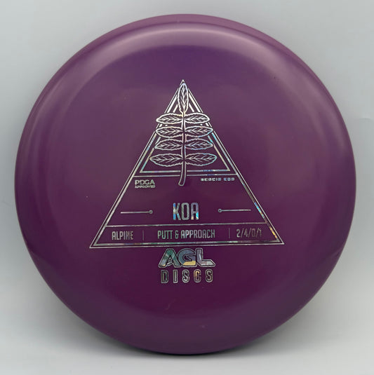 AGL Discs - Purple Alpine Koa (AGL Stock Stamp)