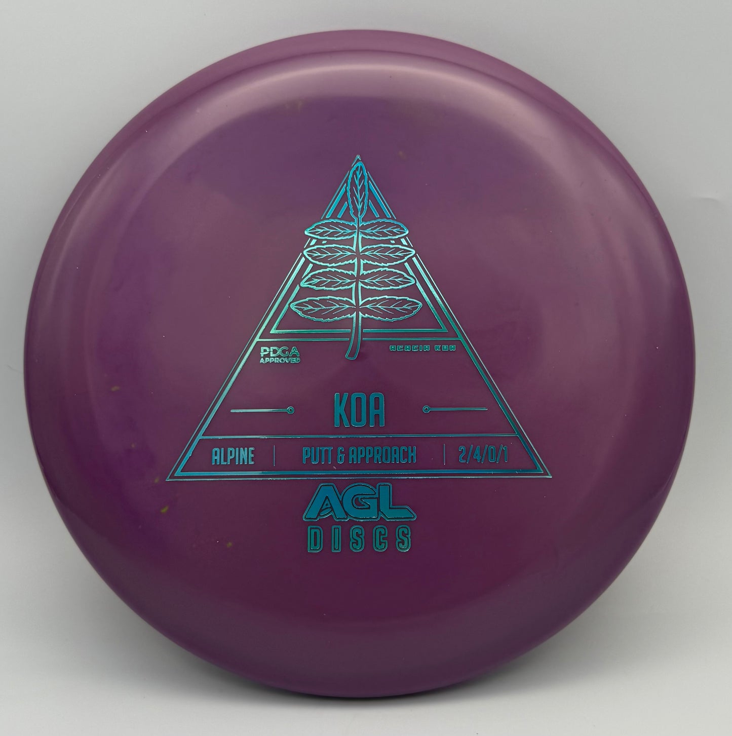 AGL Discs - Purple Alpine Koa (AGL Stock Stamp)