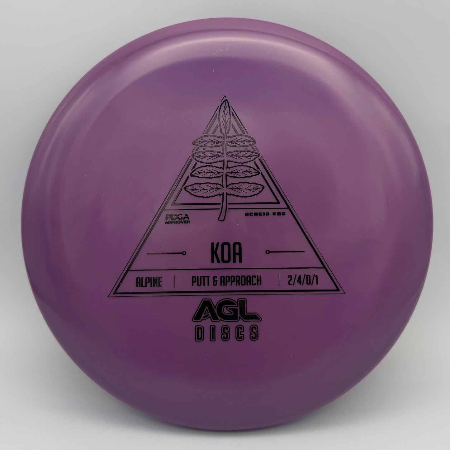 AGL Discs - Purple Alpine Koa (AGL Stock Stamp)