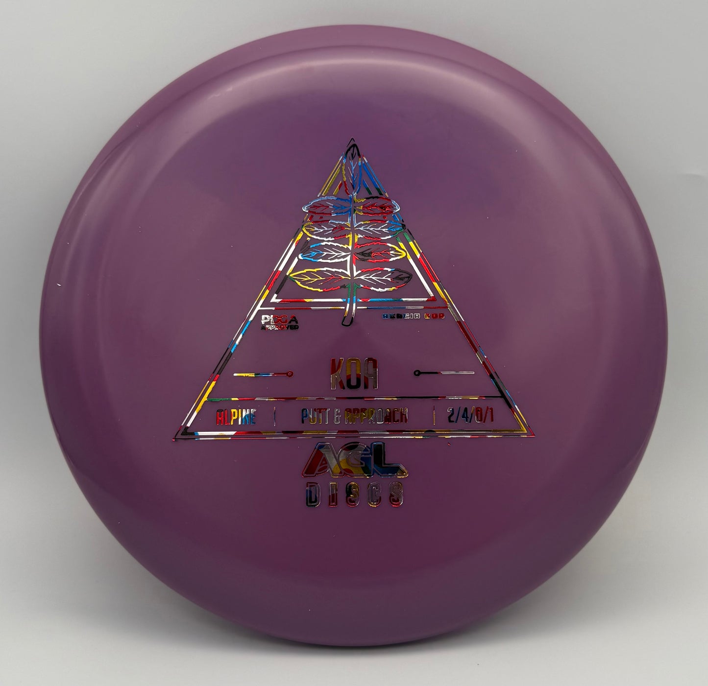 AGL Discs - Purple Alpine Koa (AGL Stock Stamp)