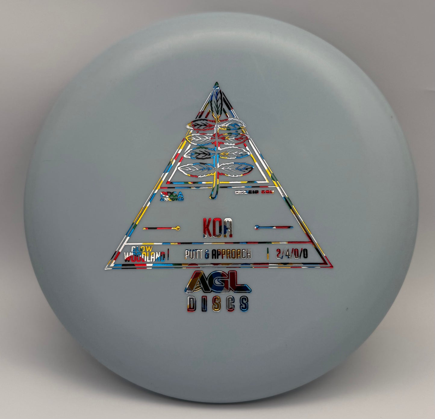 AGL Discs - Blue Woodland Glow Koa (AGL Stock Stamp)