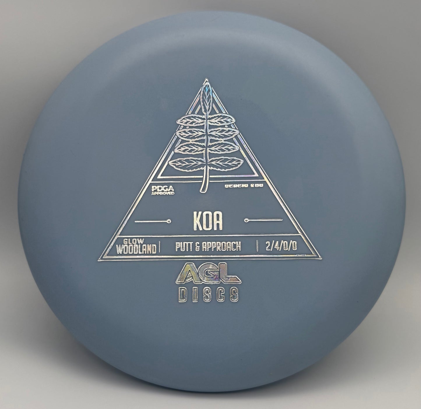 AGL Discs - Blue Woodland Glow Koa (AGL Stock Stamp)