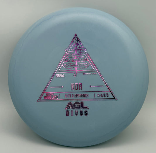 AGL Discs - Blue Woodland Glow Koa (AGL Stock Stamp)