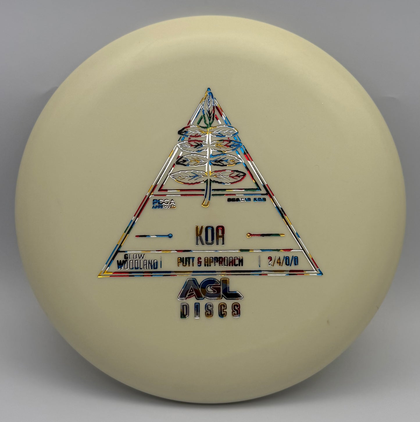 AGL Discs - Natural Woodland Glow Koa (AGL Stock Stamp)