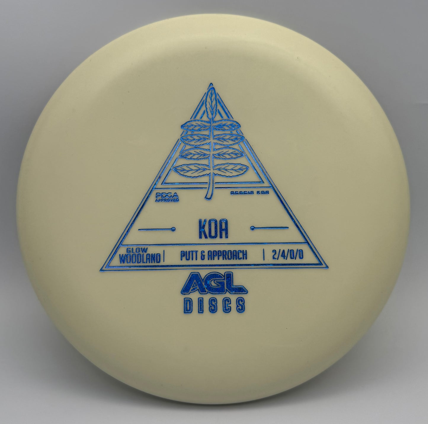 AGL Discs - Natural Woodland Glow Koa (AGL Stock Stamp)