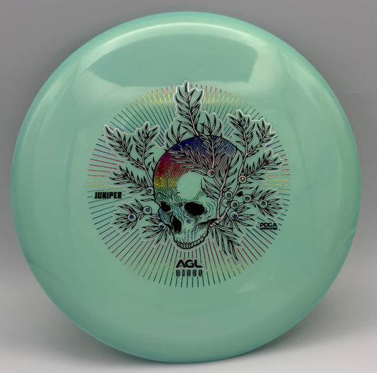 AGL Discs - Teal Alpine Glow Juniper (Justin Lago Triple Register Stamp)