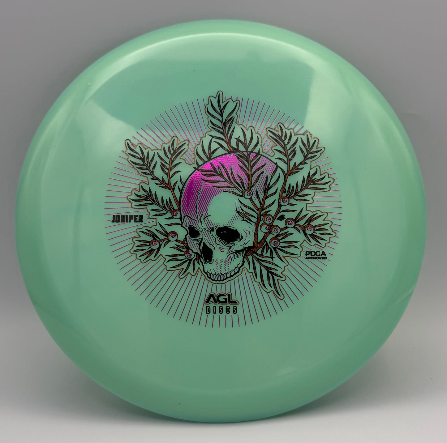 AGL Discs - Teal Alpine Glow Juniper (Justin Lago Triple Register Stamp)