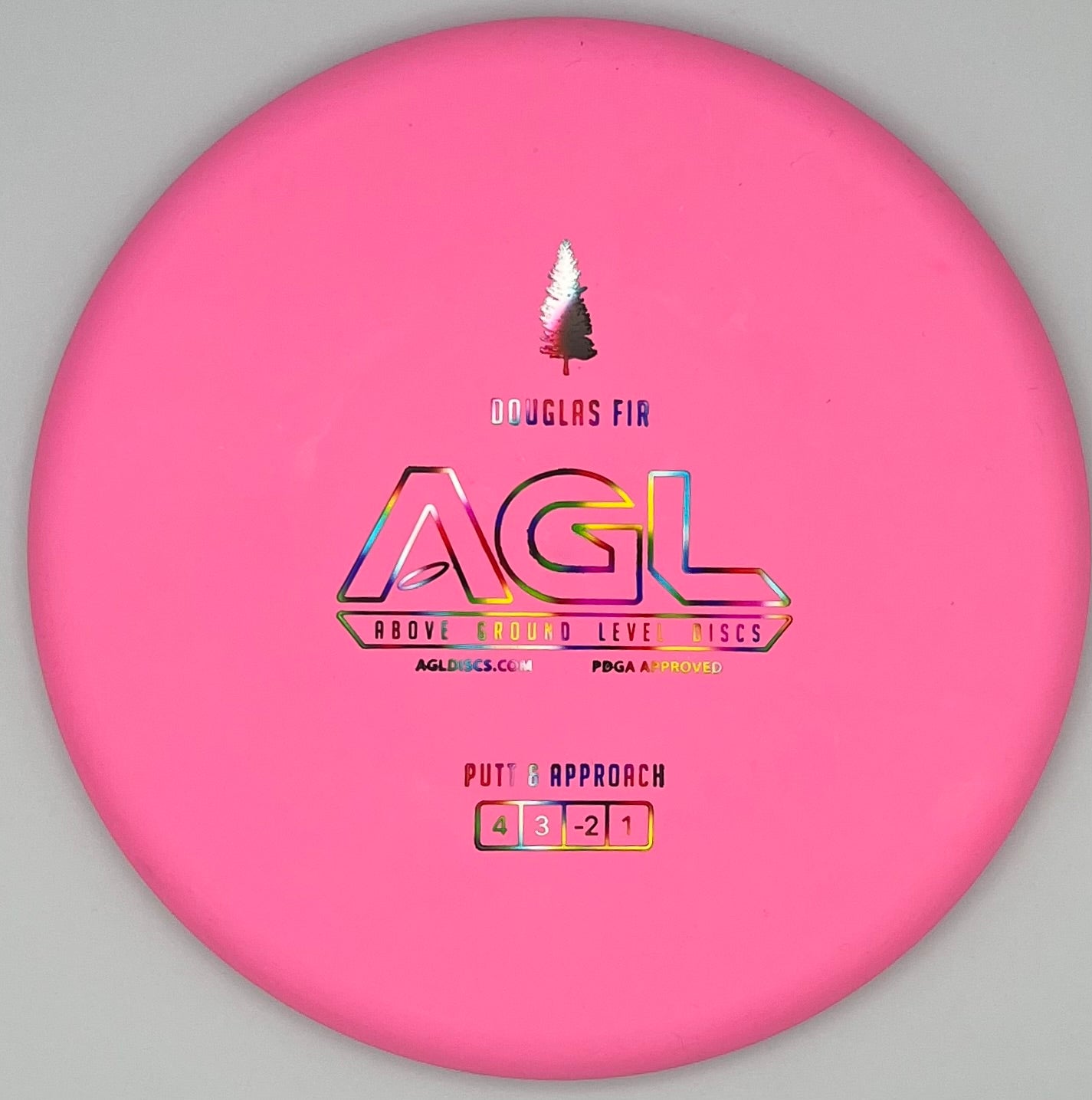 AGL Discs - Pink Dragonfruit Woodland Douglas Fir (AGL Bar Stamp)