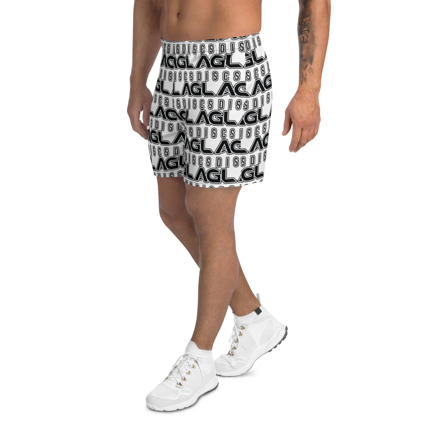 AGL Discs - No Bar Logo Pattern Men's Recycled Athletic Shorts
