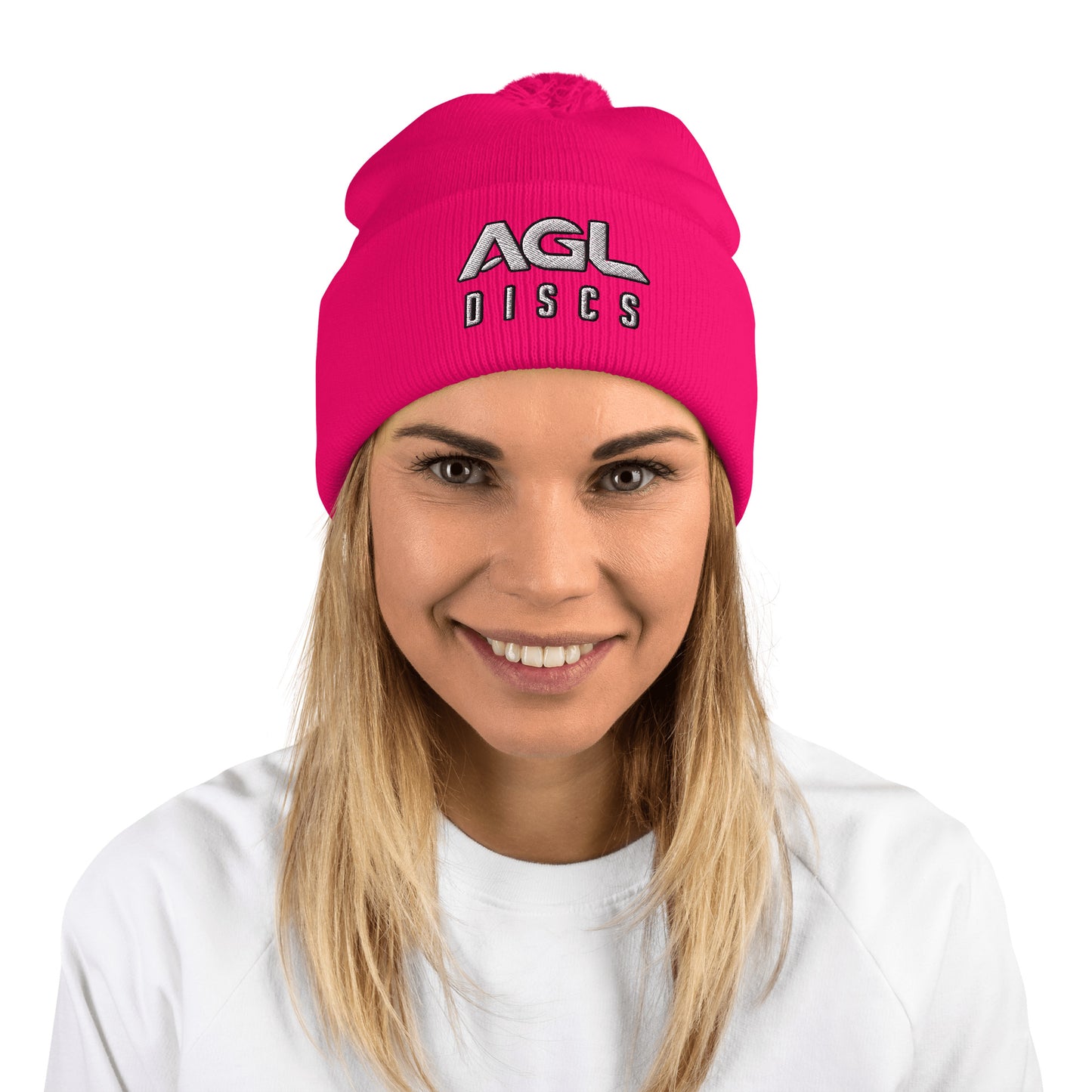 AGL Discs - No Bar Logo Pom-Pom Beanie