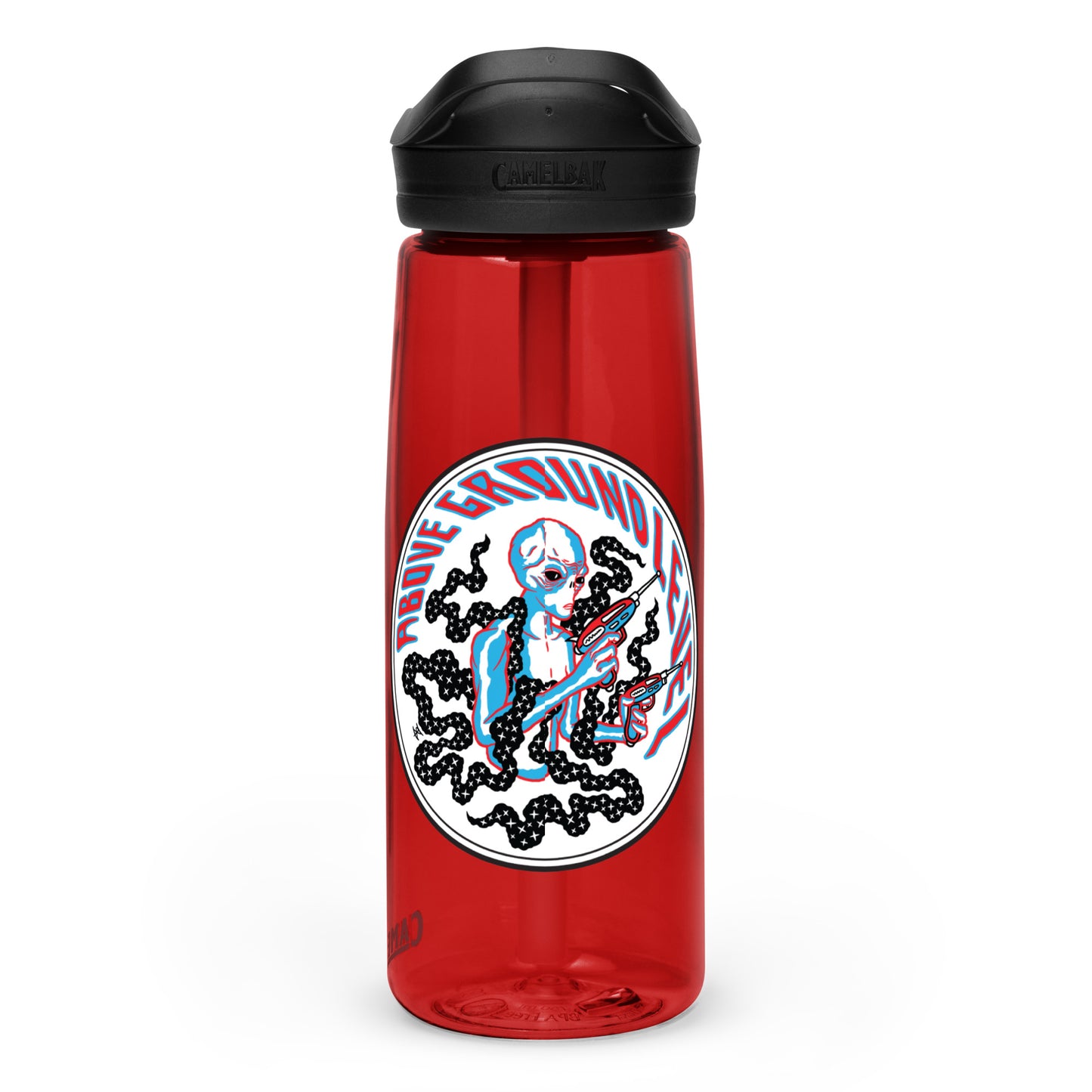 AGL Discs - Sports water bottle (with AGLien design by Ryan Koster)