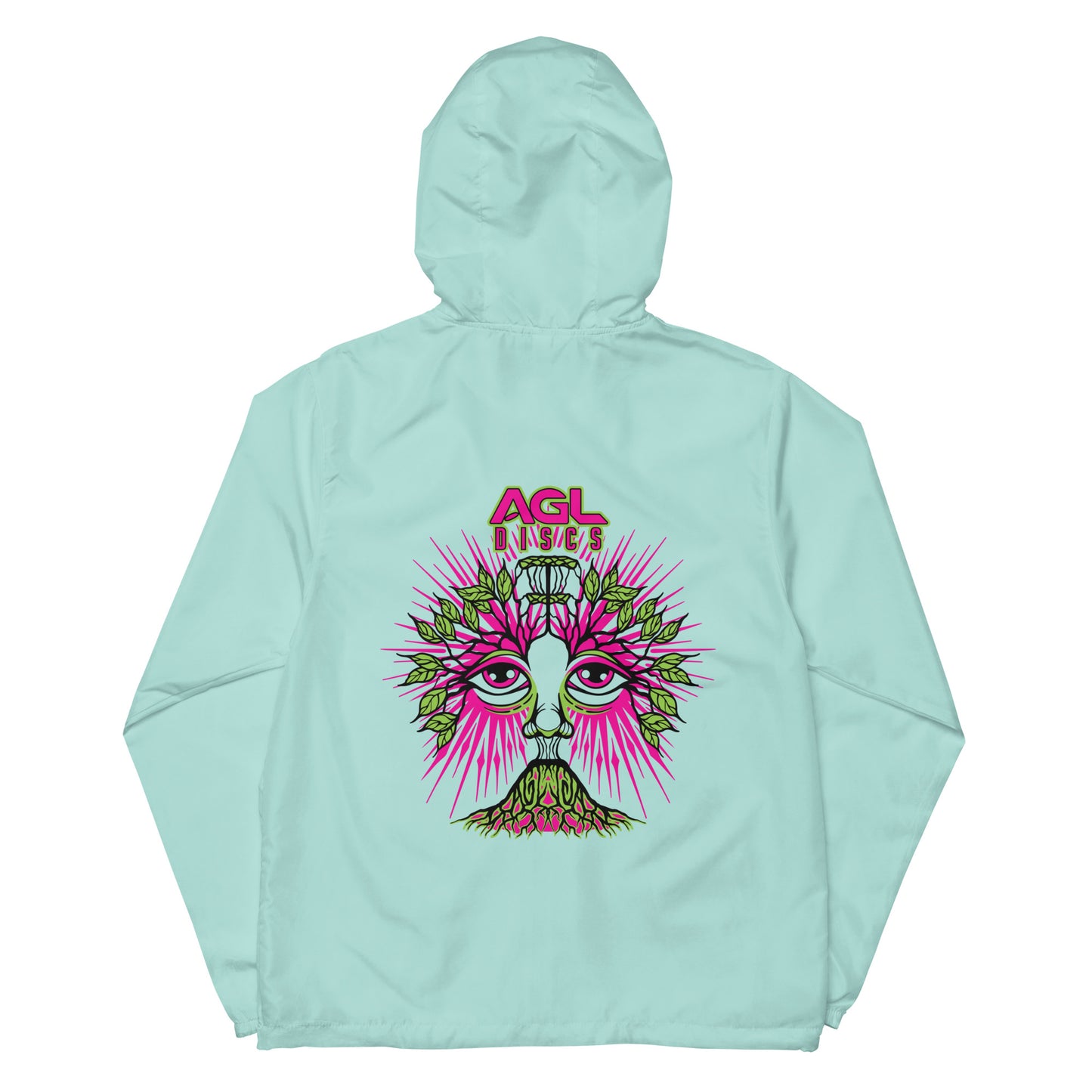 AGL Discs - Tree Face Unisex lightweight zip up windbreaker