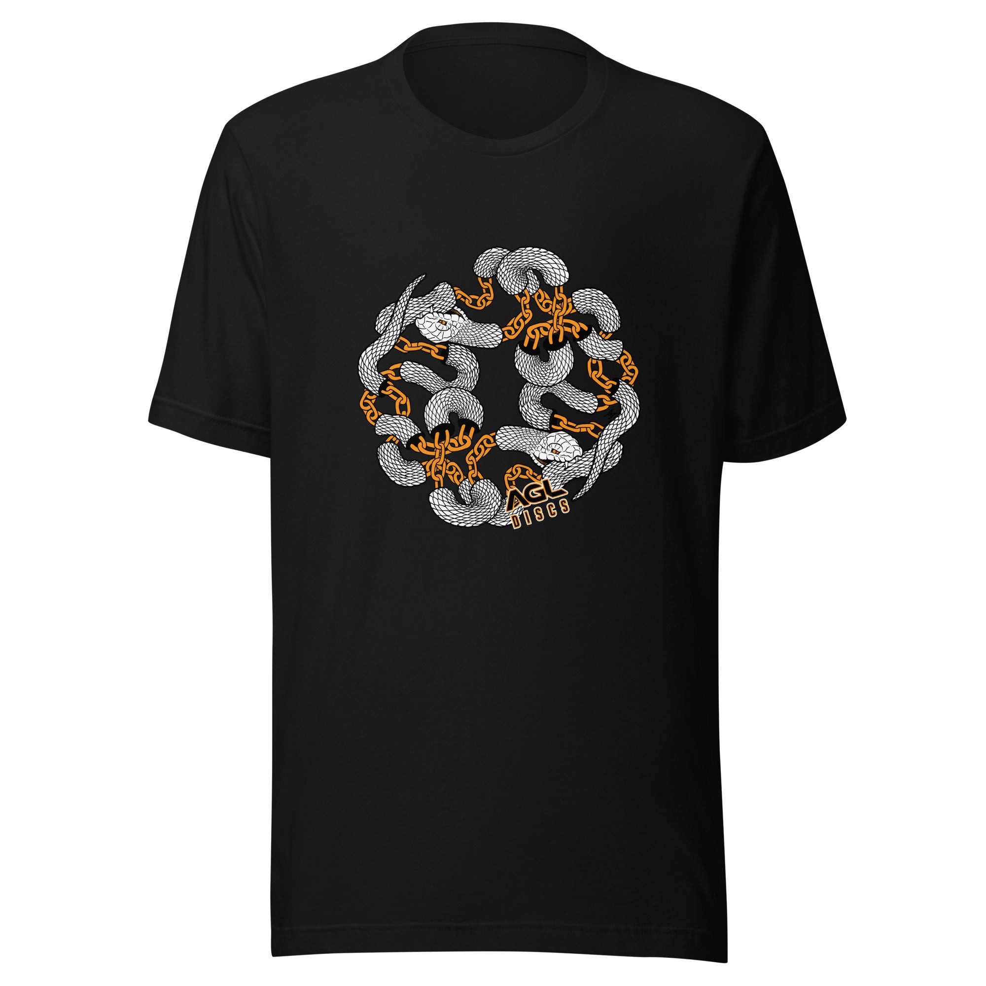 AGL Discs - Chain Snake Unisex T (White / Gold Snake)