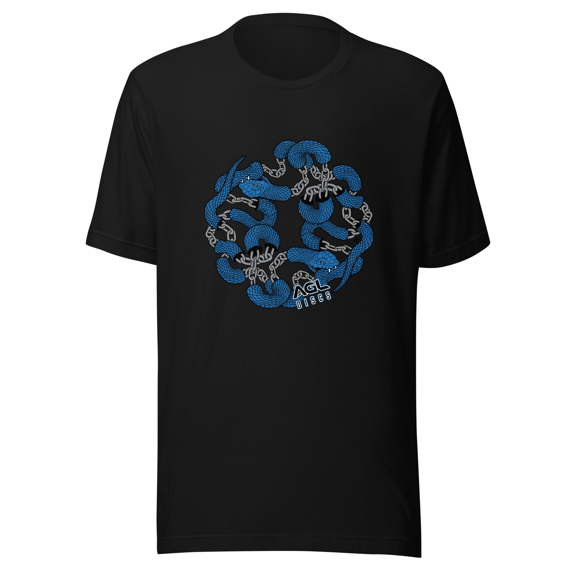 AGL Discs - Chain Snake Unisex T (Blue / Grey Snake)