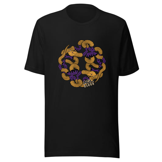 AGL Discs - Chain Snake Unisex T (Gold / Purple Snake)