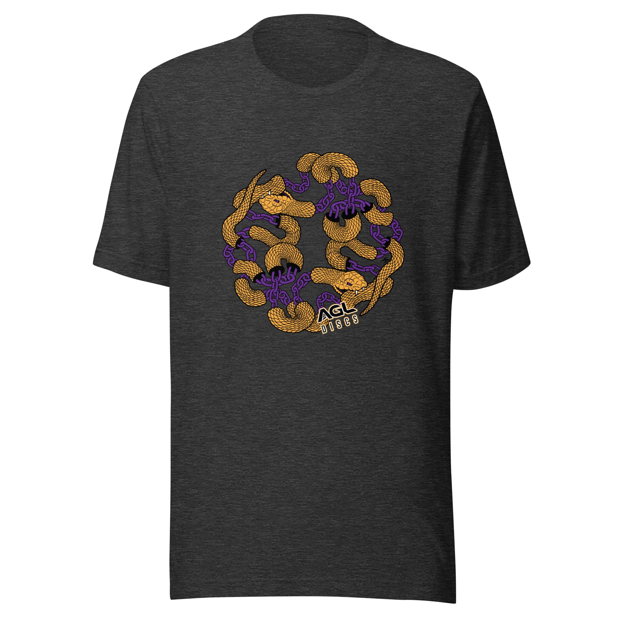 AGL Discs - Chain Snake Unisex T (Gold / Purple Snake)