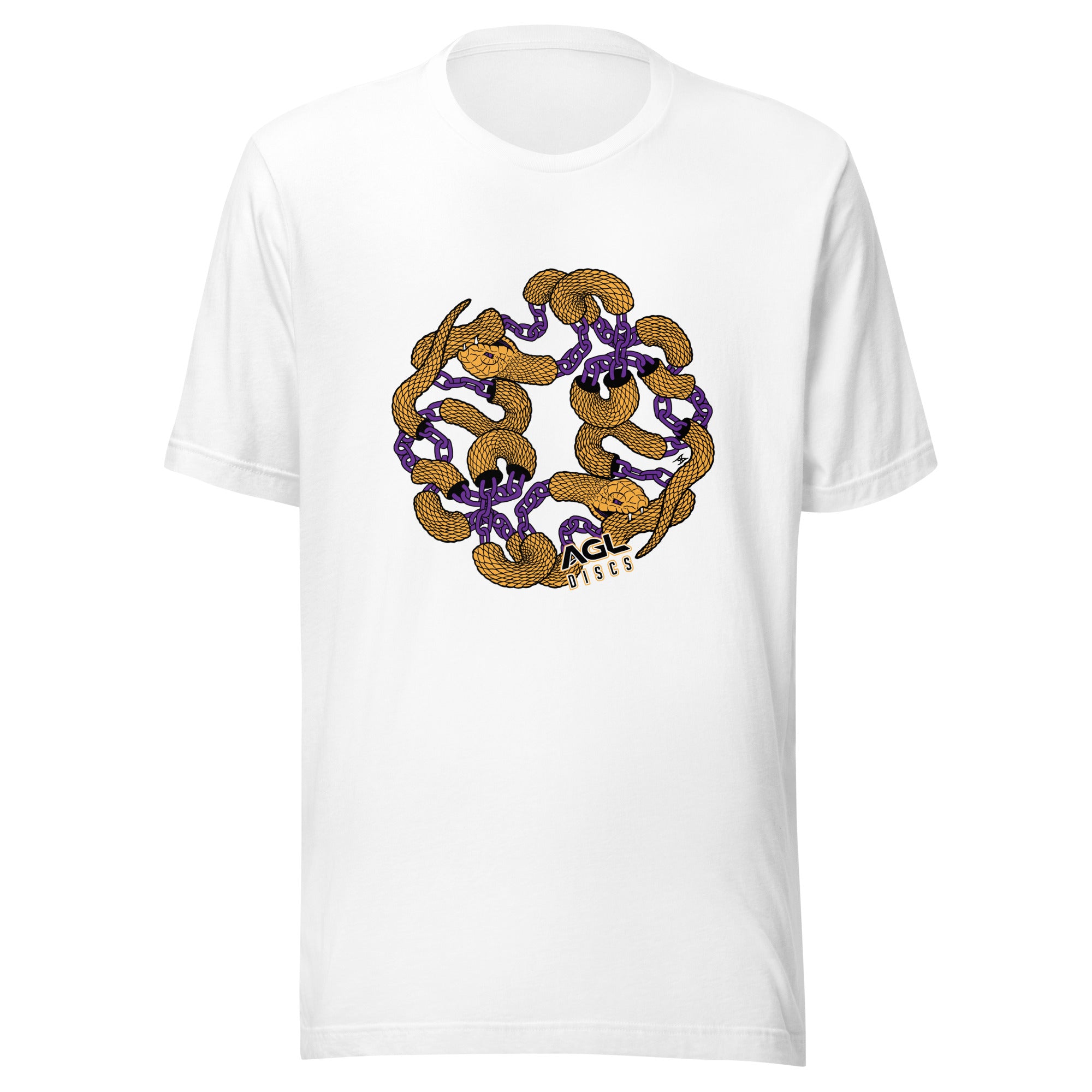 AGL Discs - Chain Snake Unisex T (Gold / Purple Snake)