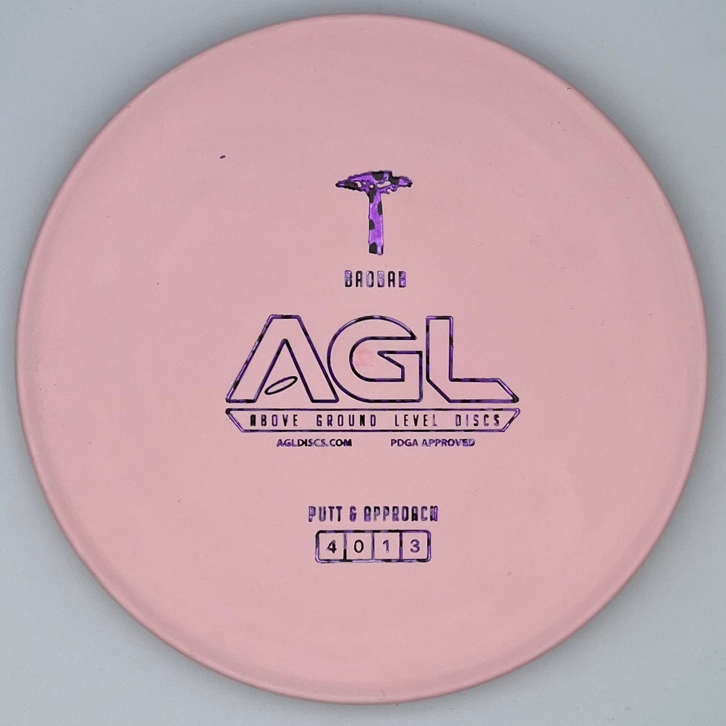 AGL Discs- Light Pink Woodland Baobab (AGL Bar Stamp)