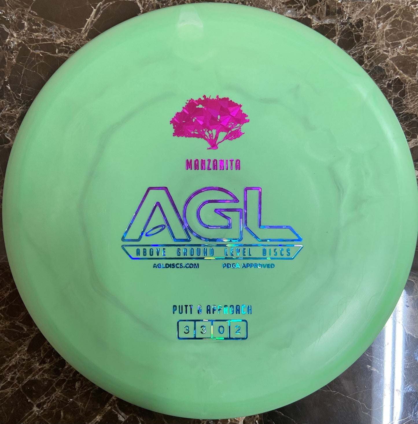 AGL Discs - Woodland Mixup Medium-Firm Madrone (AGL Bar Stamp “Manzanita”)