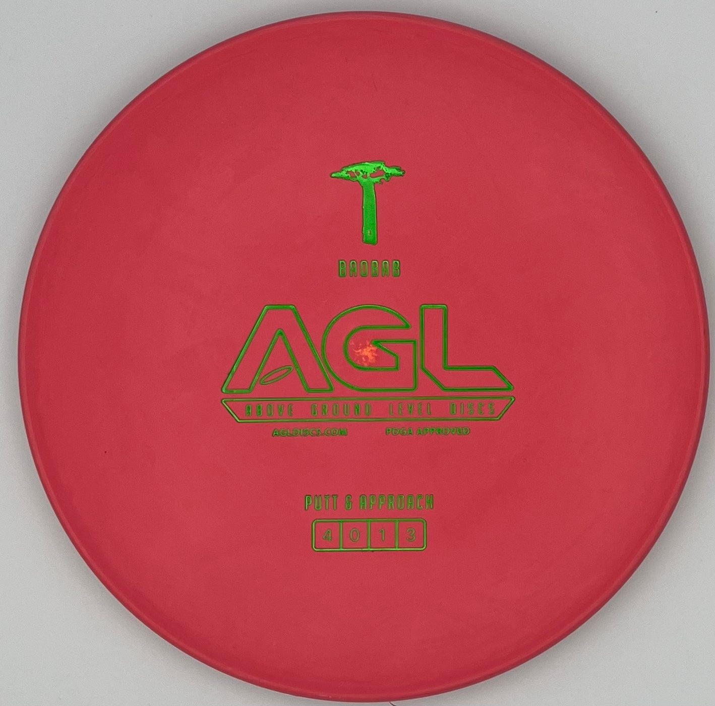 AGL Discs - Brick Red Woodland Firm Baobab (AGL Bar Stamp)