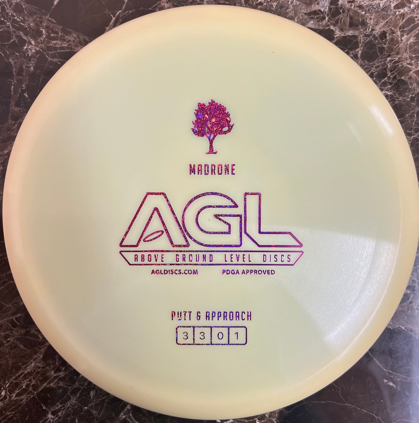 AGL Discs - Lemon Snow Alpine Madrone (AGL Bar Stamp)