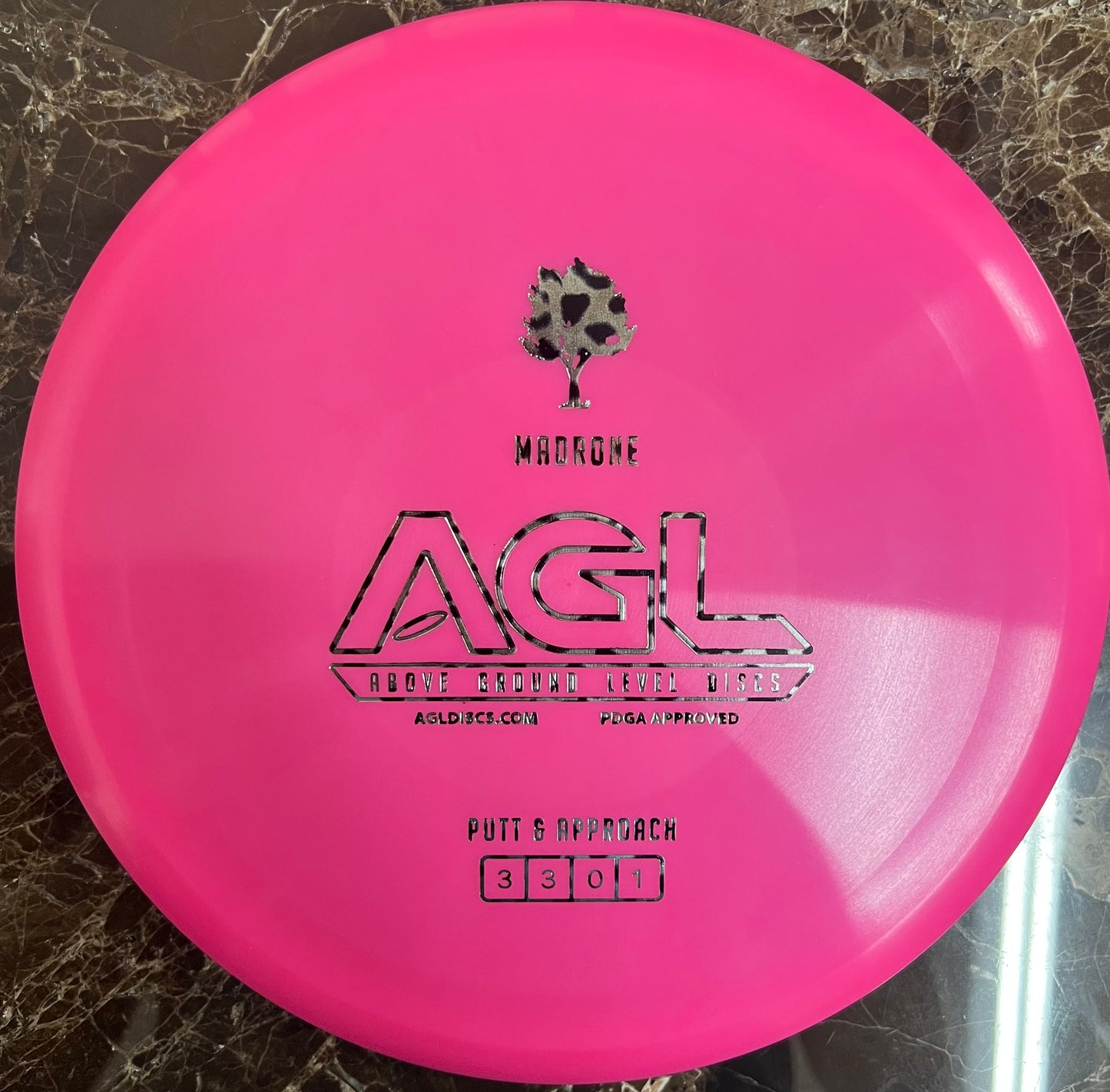 AGL Discs - Flamingo Pink Alpine Madrone (AGL Bar Stamp)