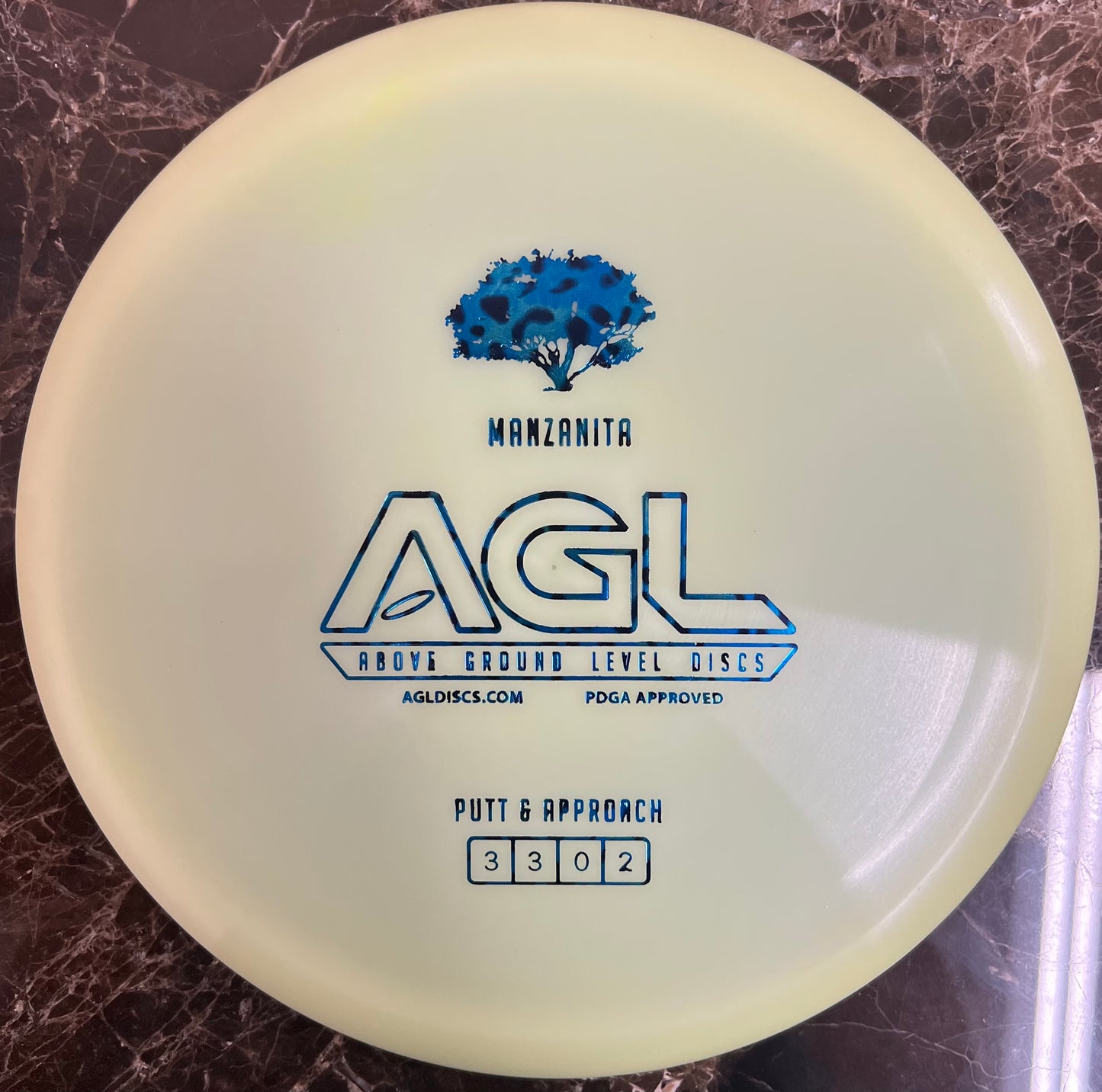 AGL Discs - Lemon Snow Alpine Manzanita (AGL Bar Stamp)