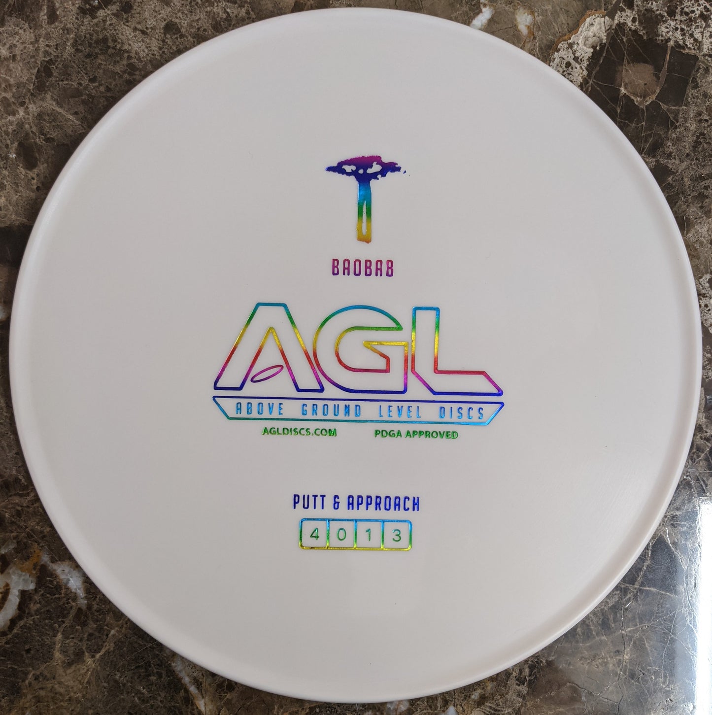 AGL Discs - White Woodland Medium Firm Baobab (AGL Bar Stamp)