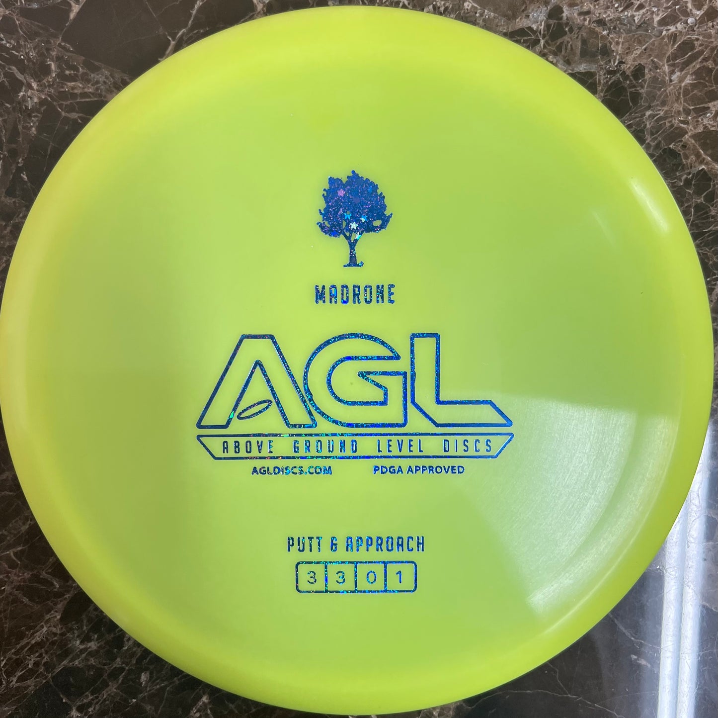 AGL Discs -Chartreuse Alpine Madrone (AGL Bar Stamp)
