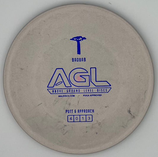 AGL Discs - Marble Grey Woodland Firm Baobab (AGL Bar Stamp)