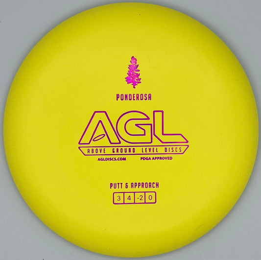 AGL Discs - Canary Yellow Woodland Ponderosa (AGL Bar Stamp)