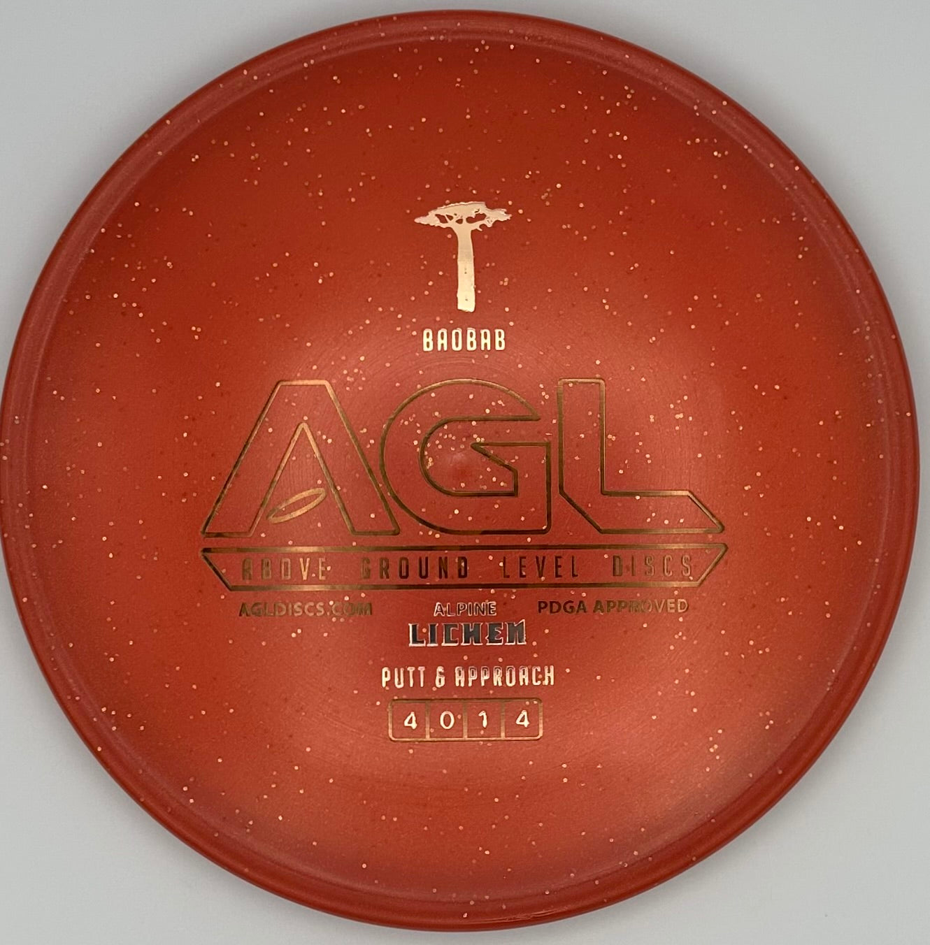 AGL Discs - Blood Orange Alpine Lichen Baobab (AGL Bar Stamp)