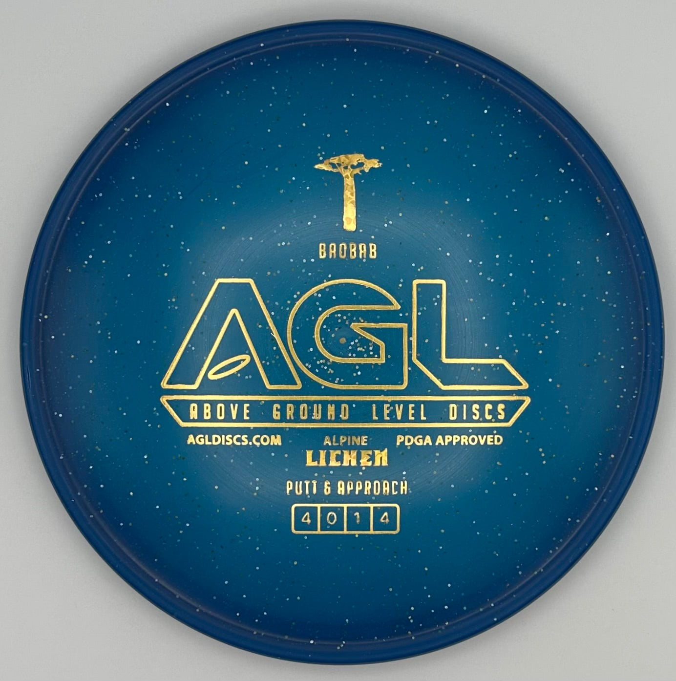 AGL Discs - Blue Alpine Lichen Baobab (AGL Bar Stamp)