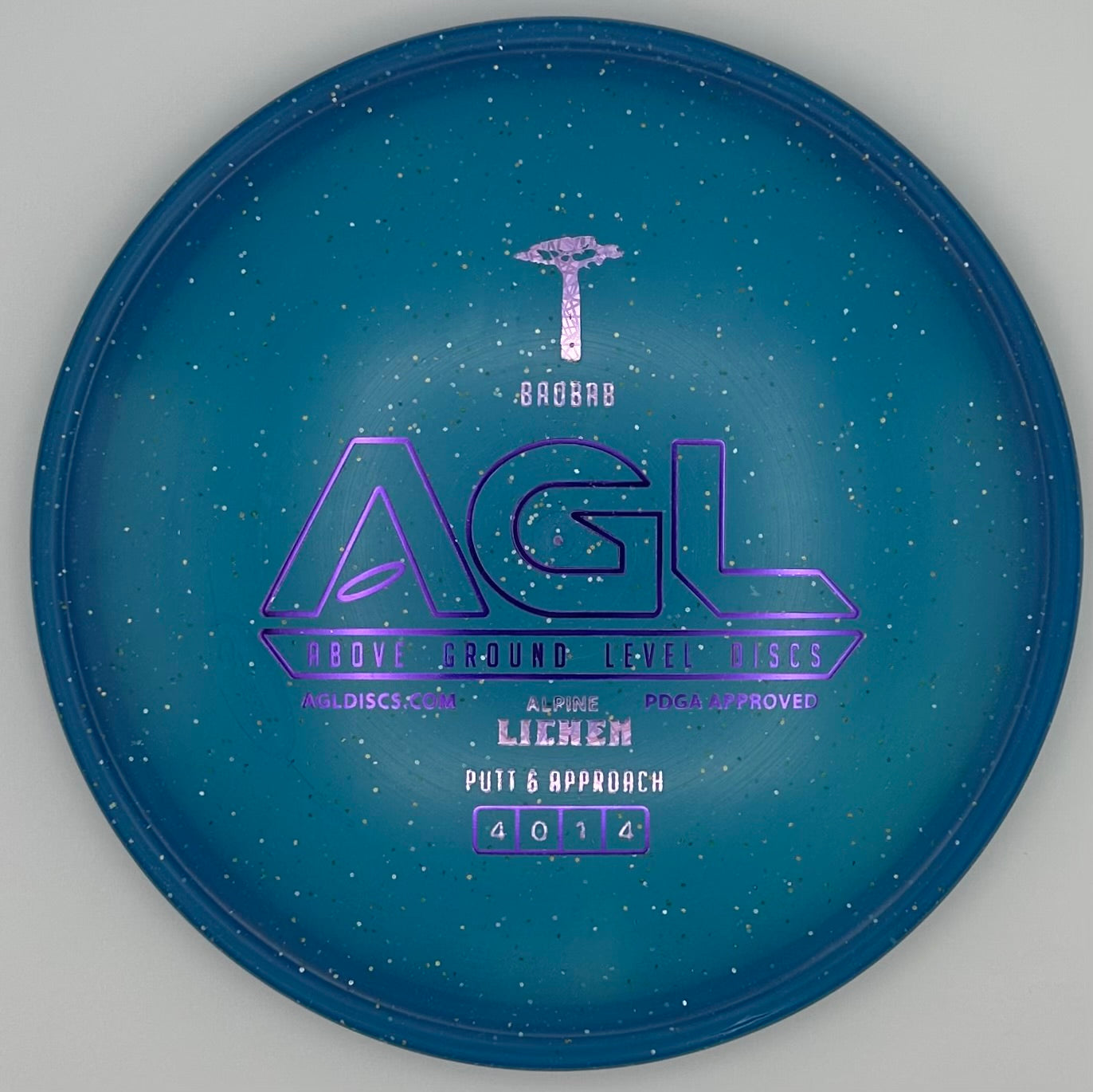 AGL Discs - Blue Alpine Lichen Baobab (AGL Bar Stamp)